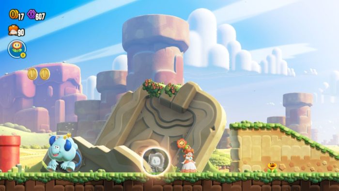 Super-Mario-Wonder-Bulrush-Coming-Through-Secrets-and-Flower-Coins-Secret-Exit-Location