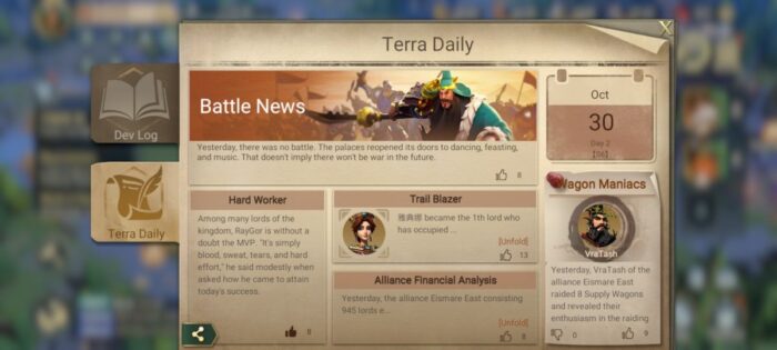 Terra Daily in Era of Conquest