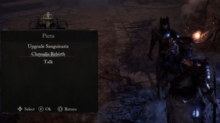 How to get Rebirth Chrysalis and respec build in Lords of the Fallen.