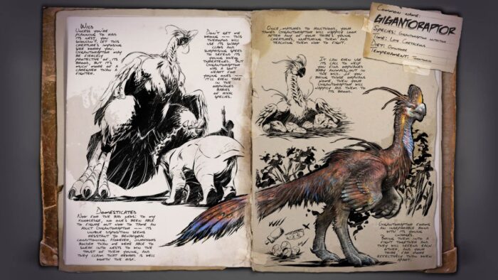 All new dinos in Ark Survival Ascended - Gigantoraptor.