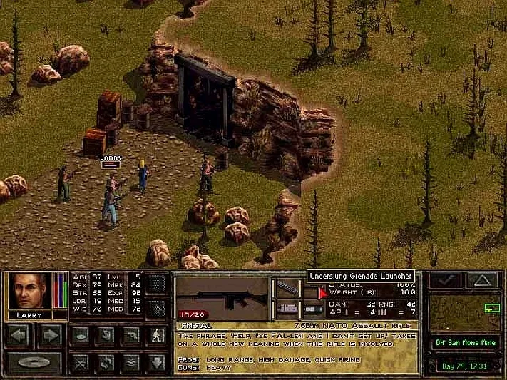 Jagged Alliance game screenshot