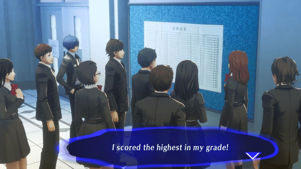 Classroom questions and answers in Persona 3 Reload.