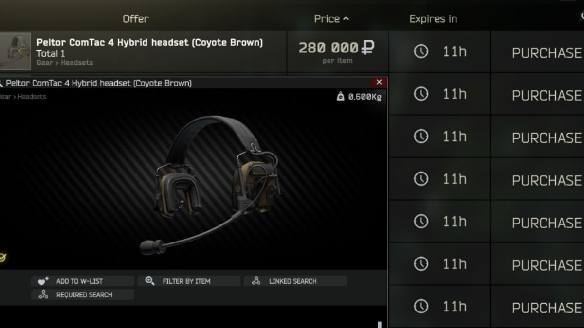 Best headset in Escape From Tarkov.