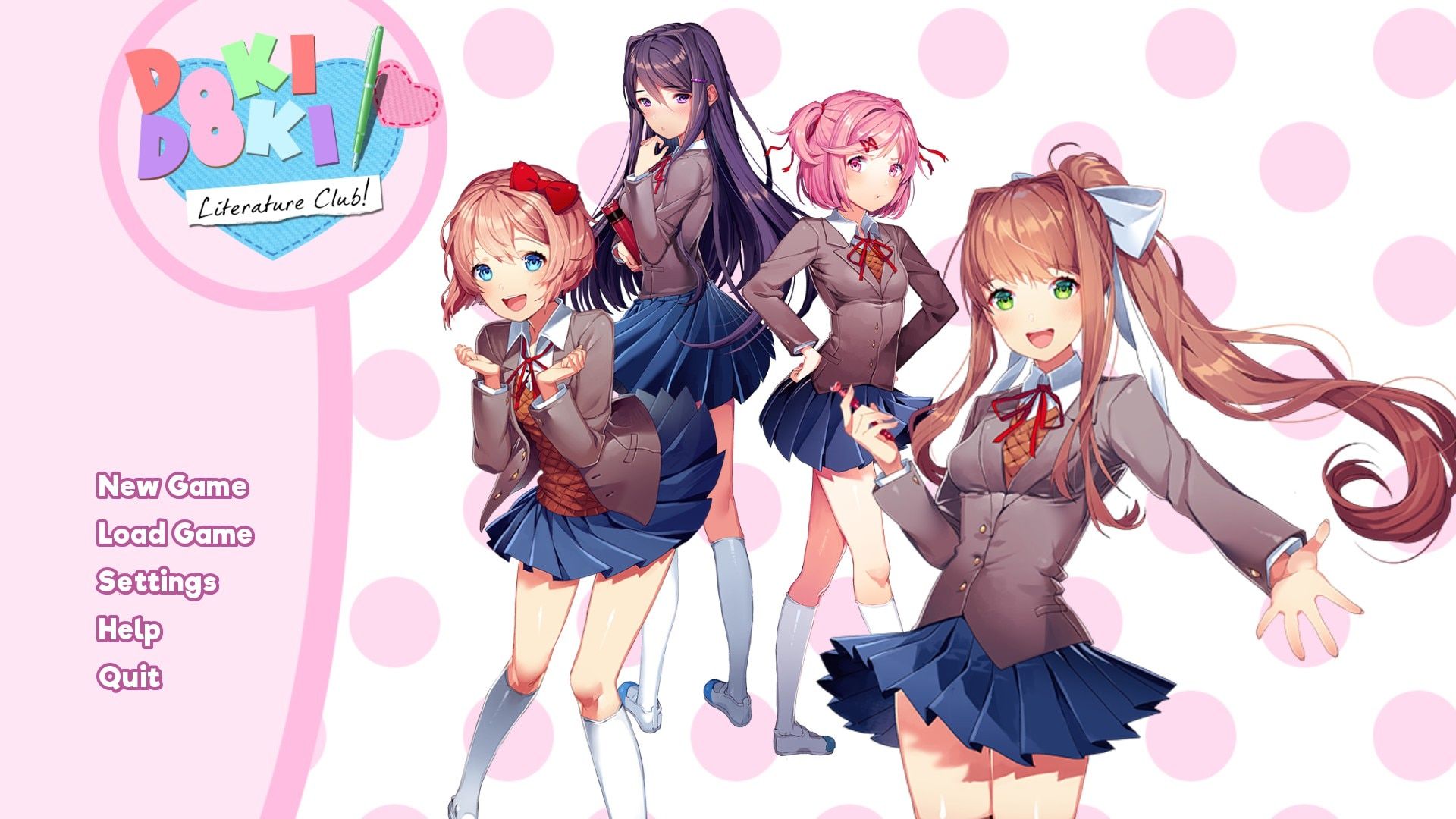 Doki Doki Literature Club launch screen