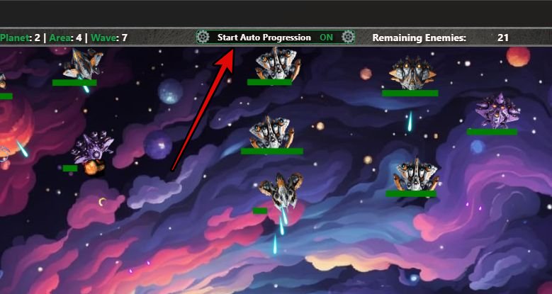 Auto Progression in Galaxy Idle Clicker