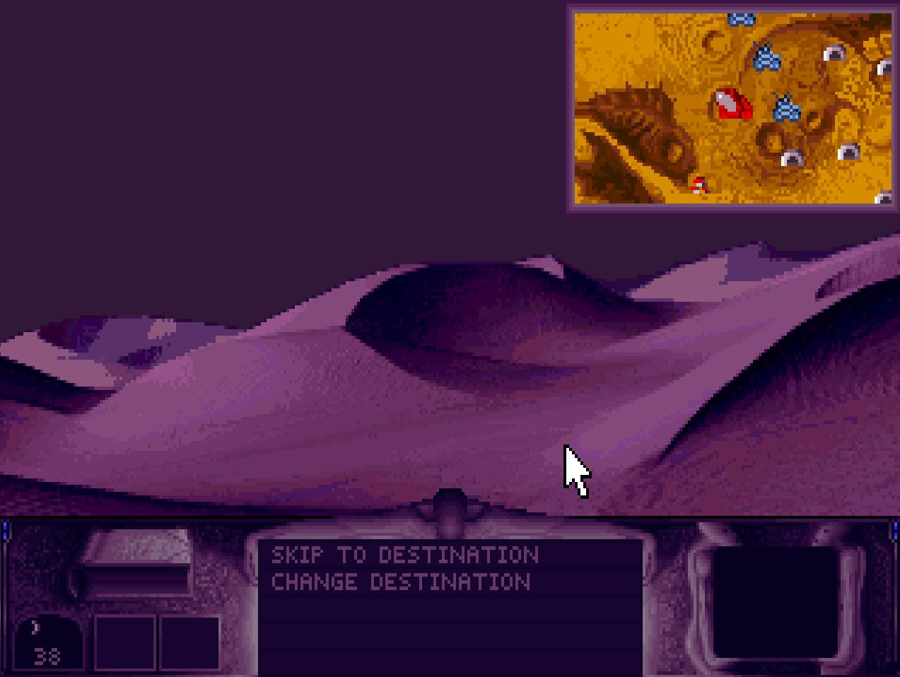 Flying the orni in Dune 1