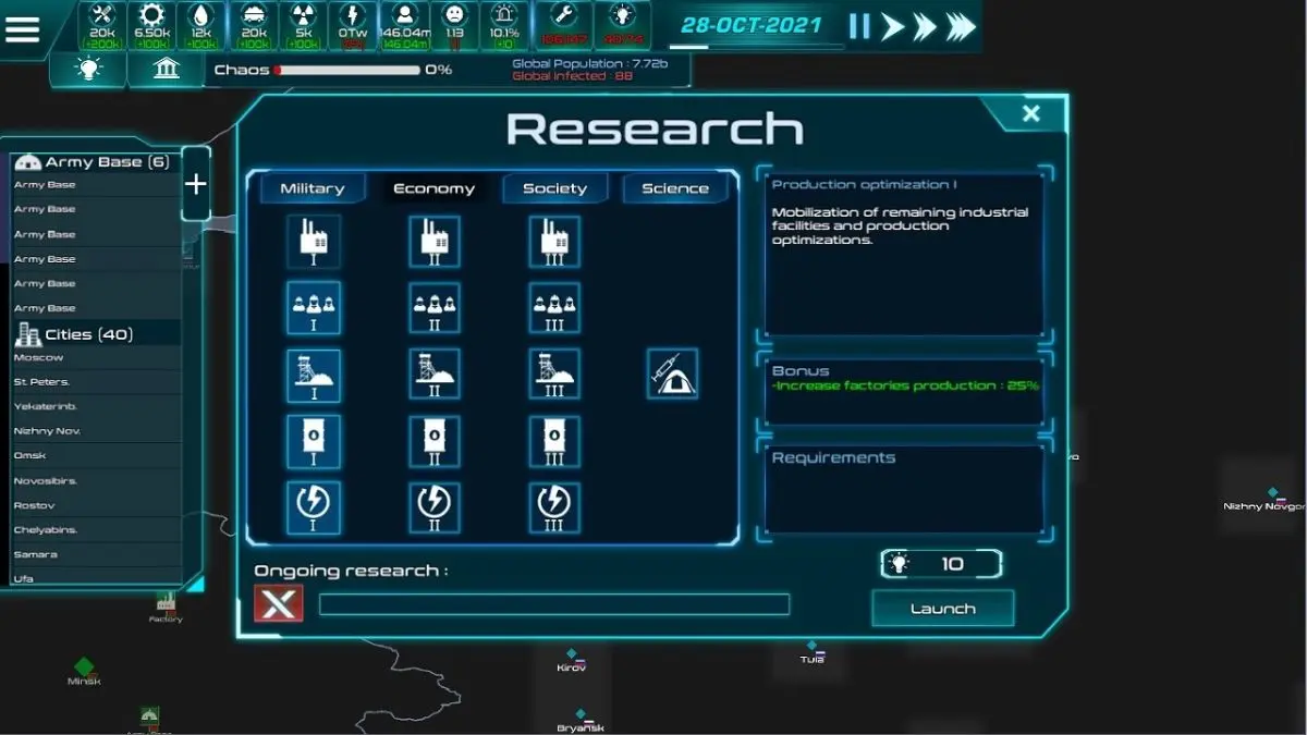 Z Collapse Research Screenshot