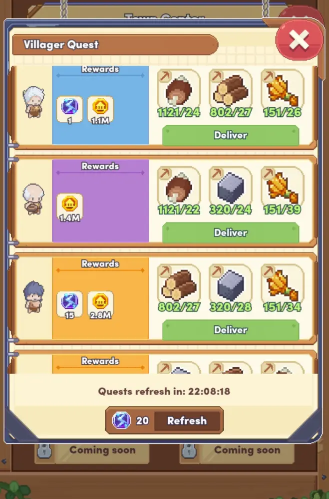 villager quests