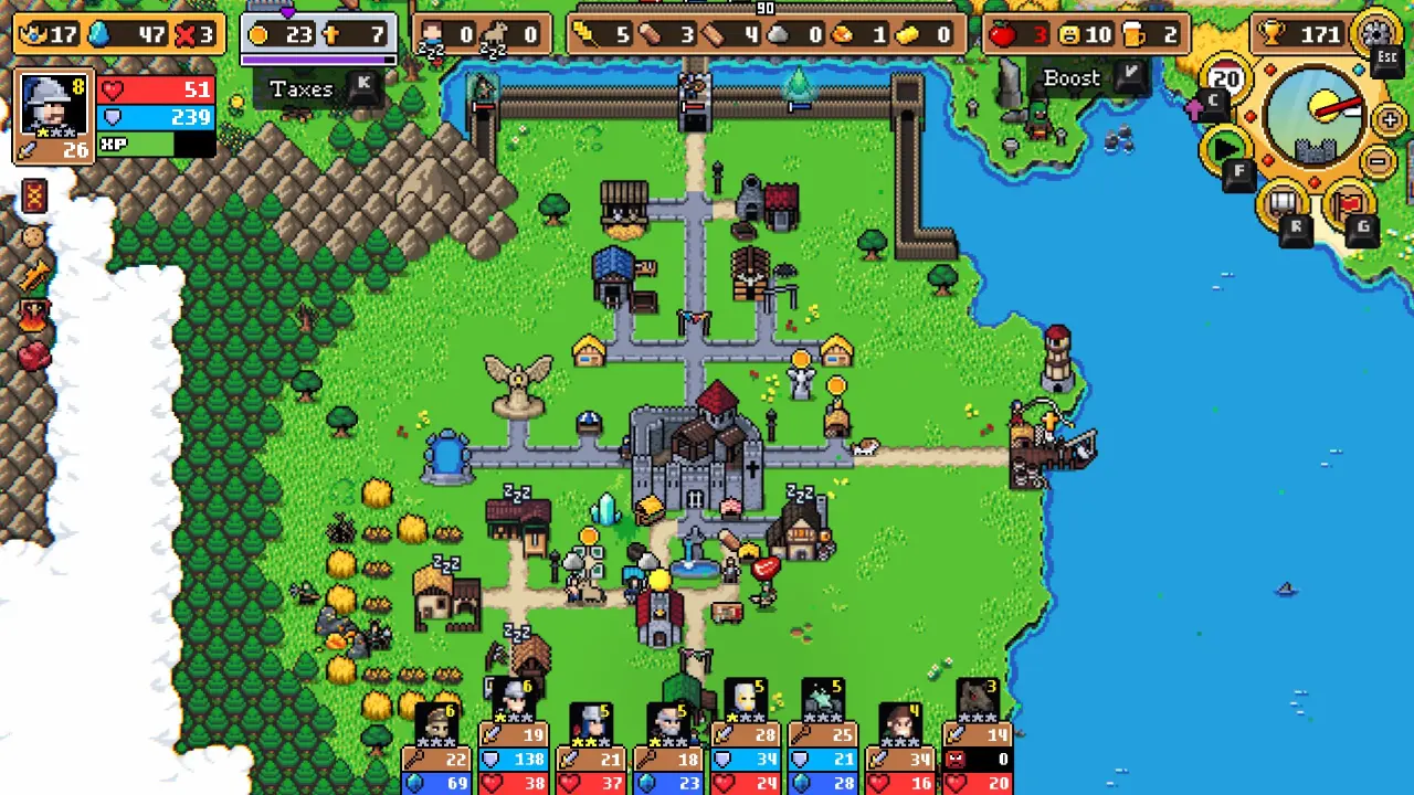 in game buildings and setup