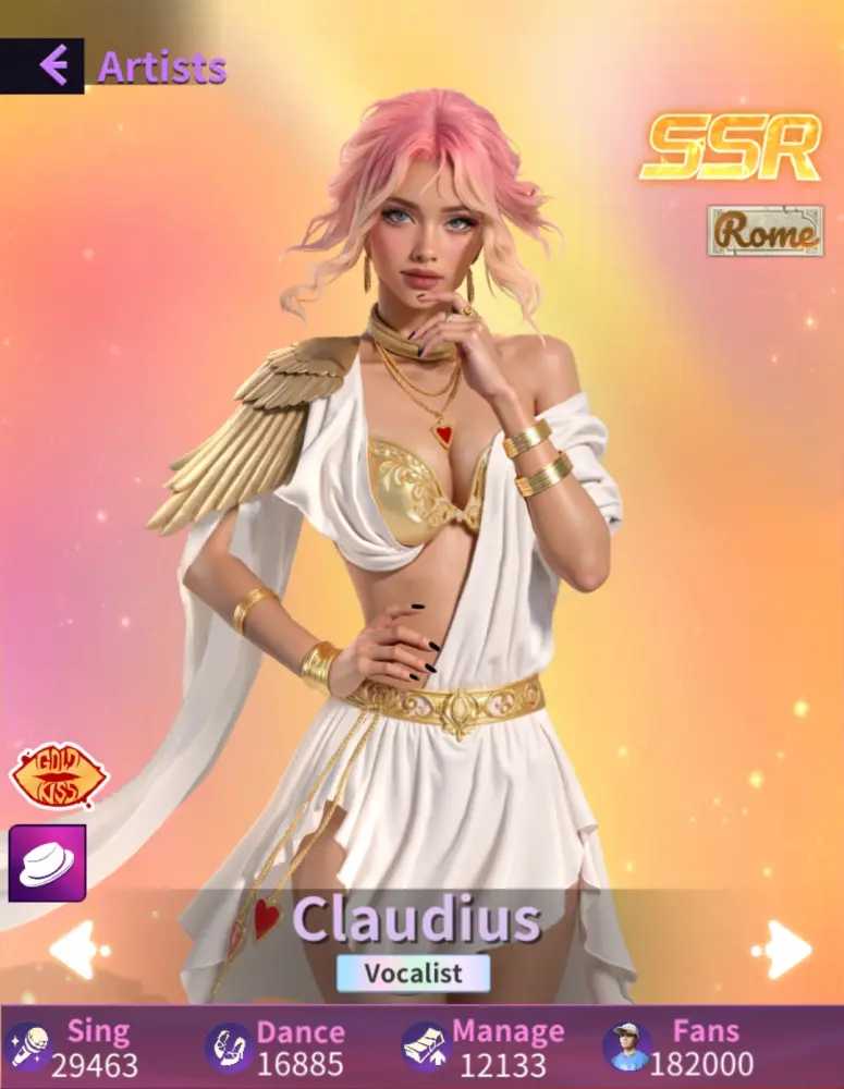 Claudius artist in Top Girl aka Apex Girl