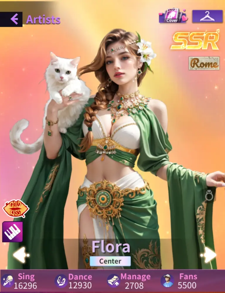 Flora Artists in Top Girl Adventure Abroad Rome