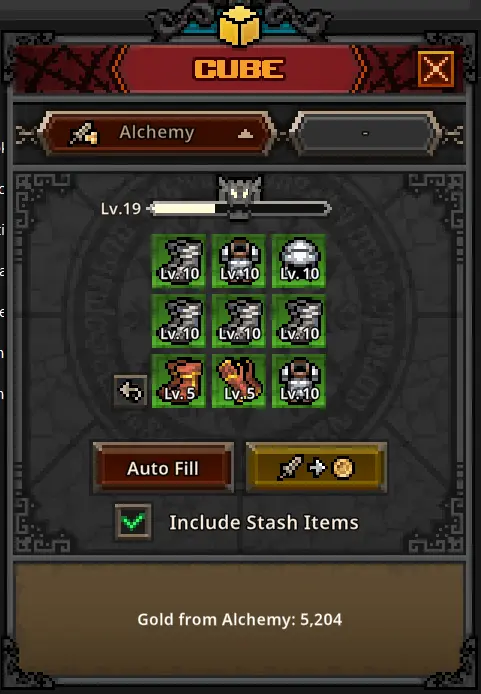 Cube Alchemy results