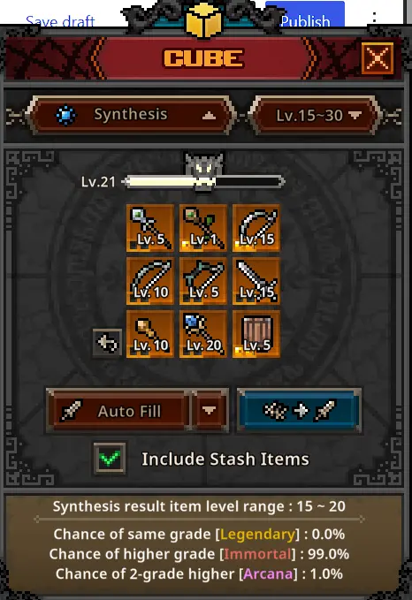 Cube Synthesis