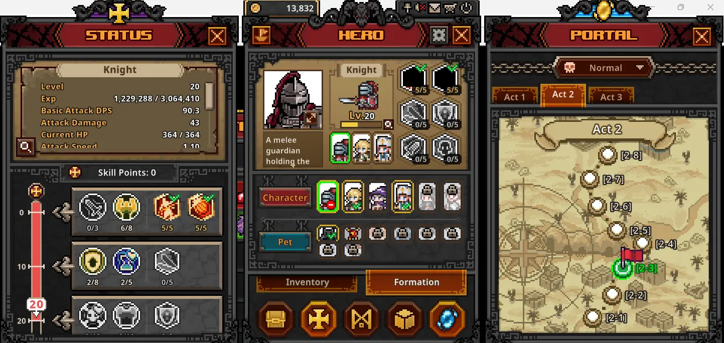 Farming in Task Bar Hero