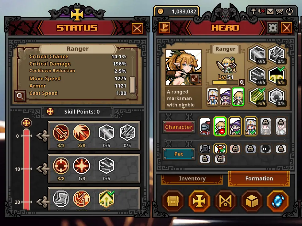 Ranger Build for Stage 2-8