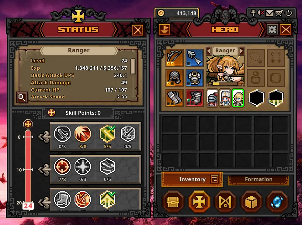 Ranger Character build for early game