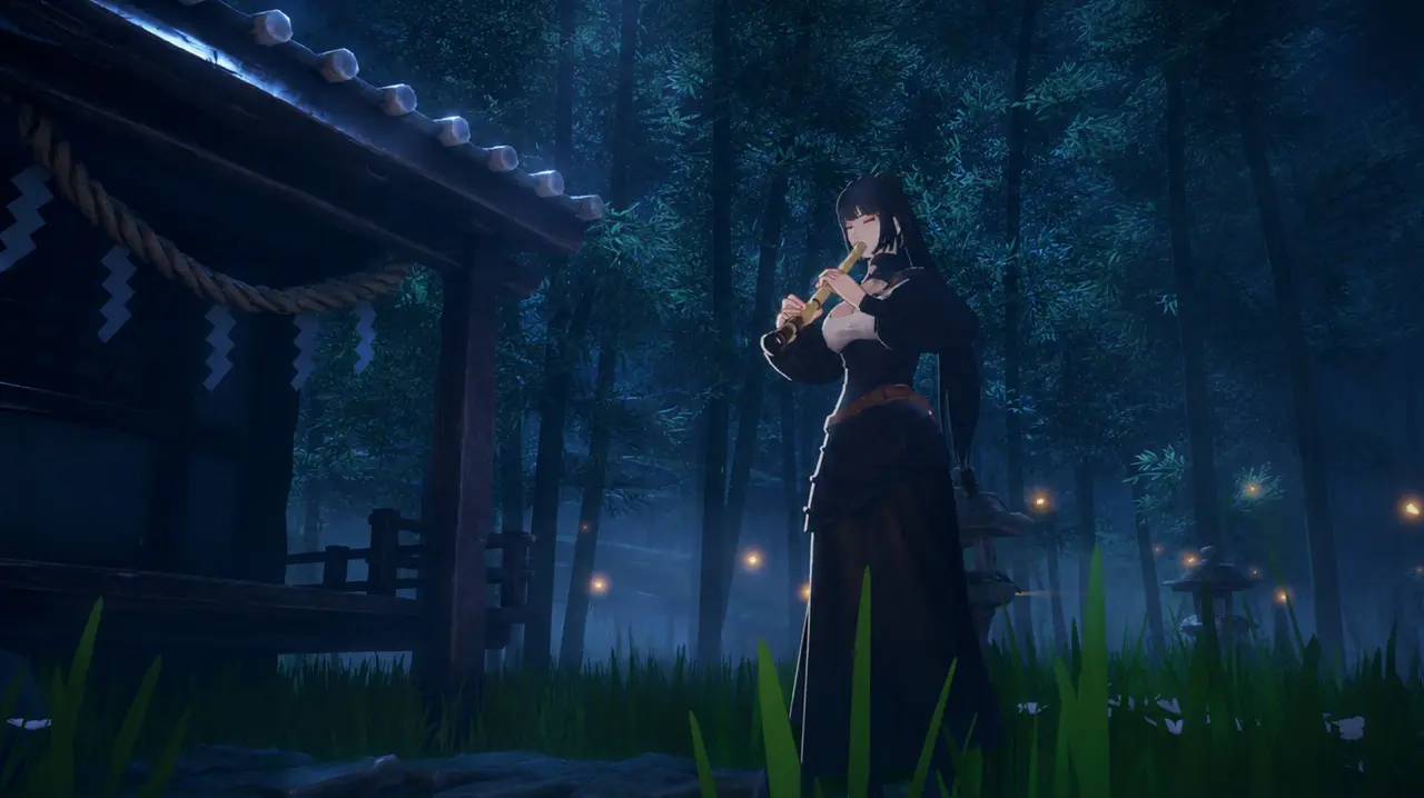 Tales of Seikyu singing at night