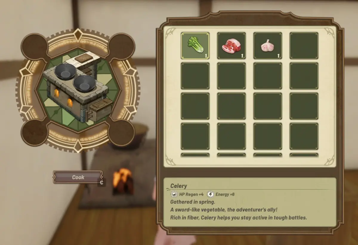 cooking bench in Tales of Seikyu