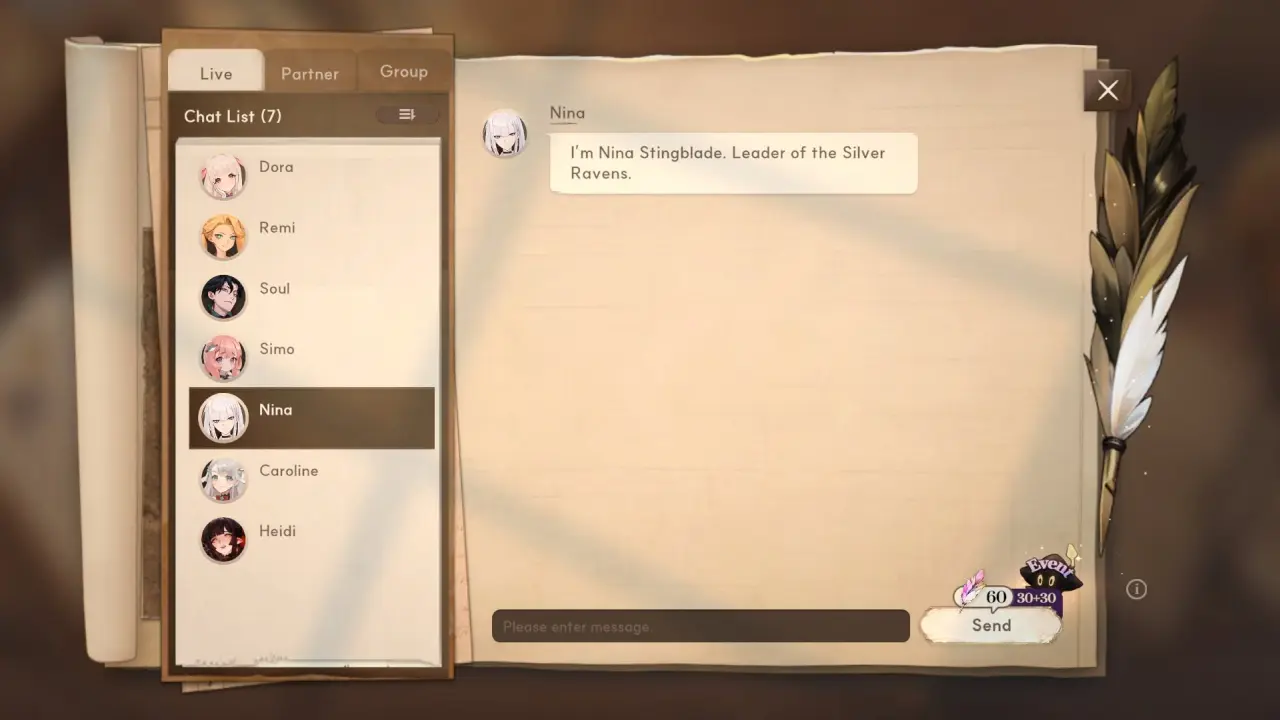 Star Sailors Character Chat