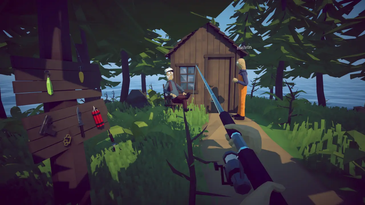 How to Fish weapons and items