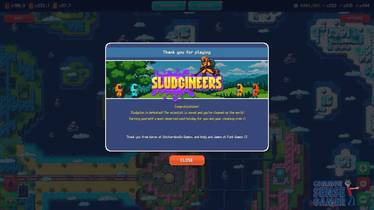 Sludgineers game completed